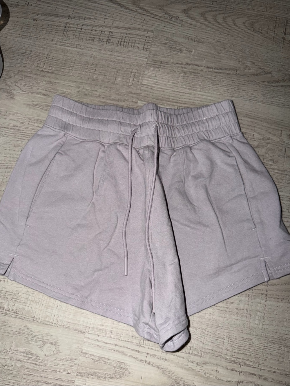 Light Lavender Athletic Drawstring Shorts for Women